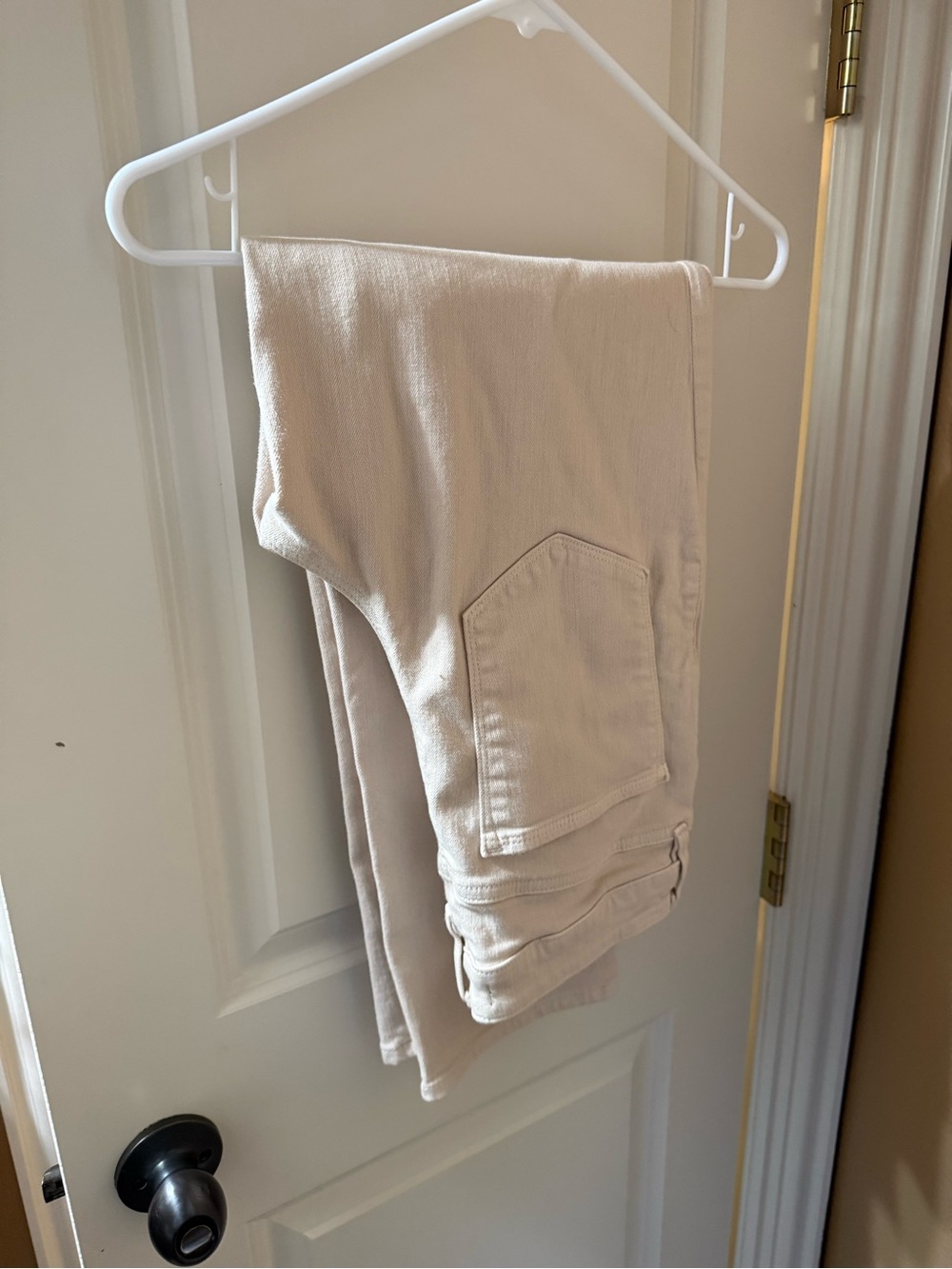 Athleta Cream Skinny Jeans